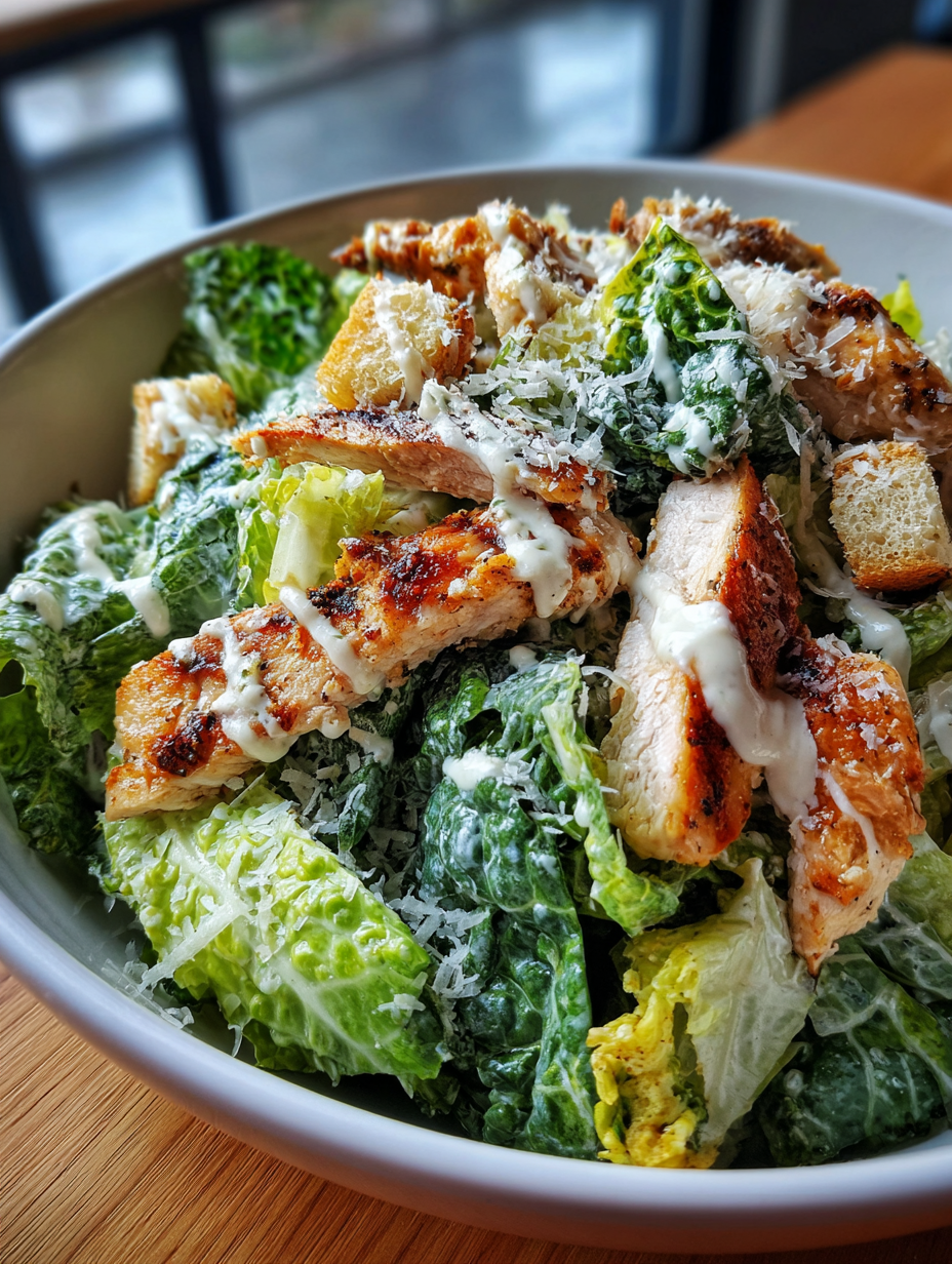 Caesar Salade met Gegrilde Kip: Een heerlijke en eenvoudige maaltijd