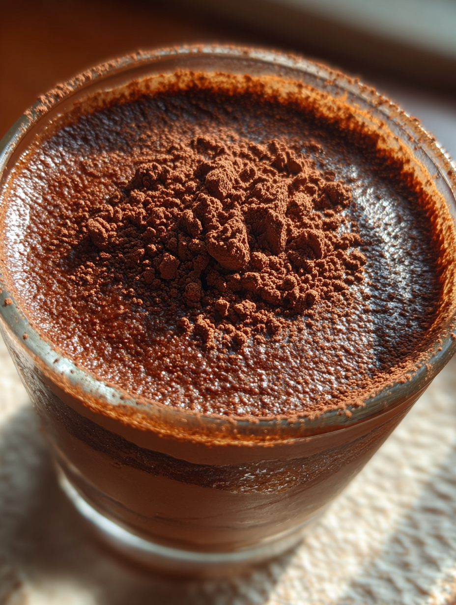 dessert: heerlijke zelfgemaakte chocolade mousse voor iedereen