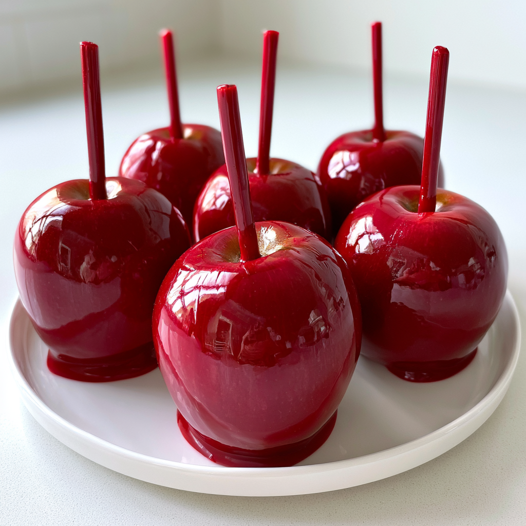 fall recipes for Perfectly Glossy Candy Apples Ready in 30 Minutes
