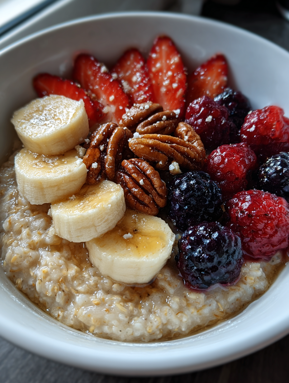 healthy breakfast: eenvoudig en voedzaam havermoutrecept
