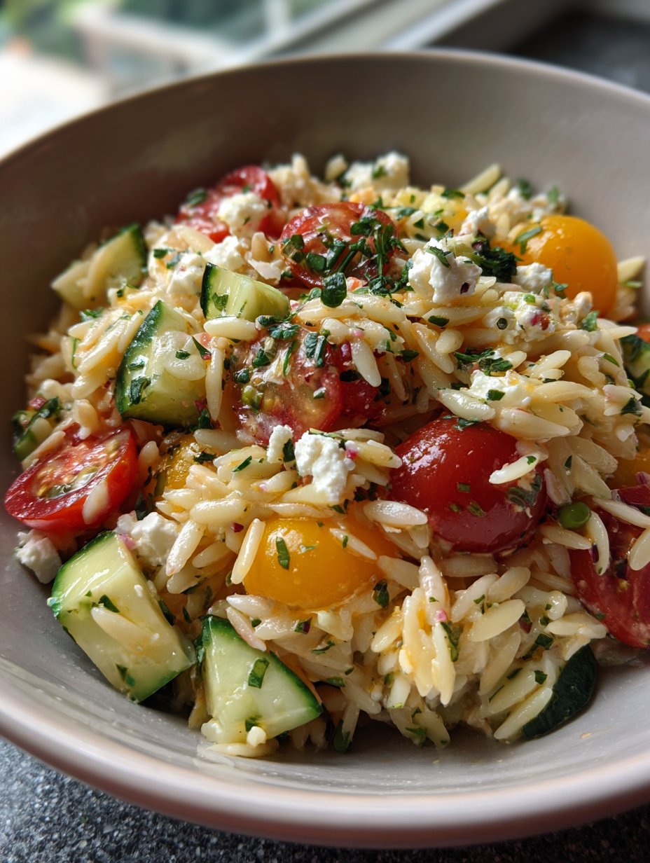 Orzo Salade met Feta: Een heerlijke en frisse zomersalade