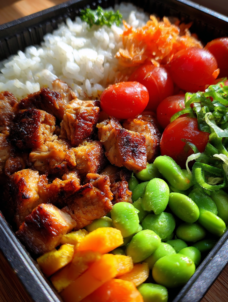 bento box lunch: de heerlijke combinatie van verse ingrediënten