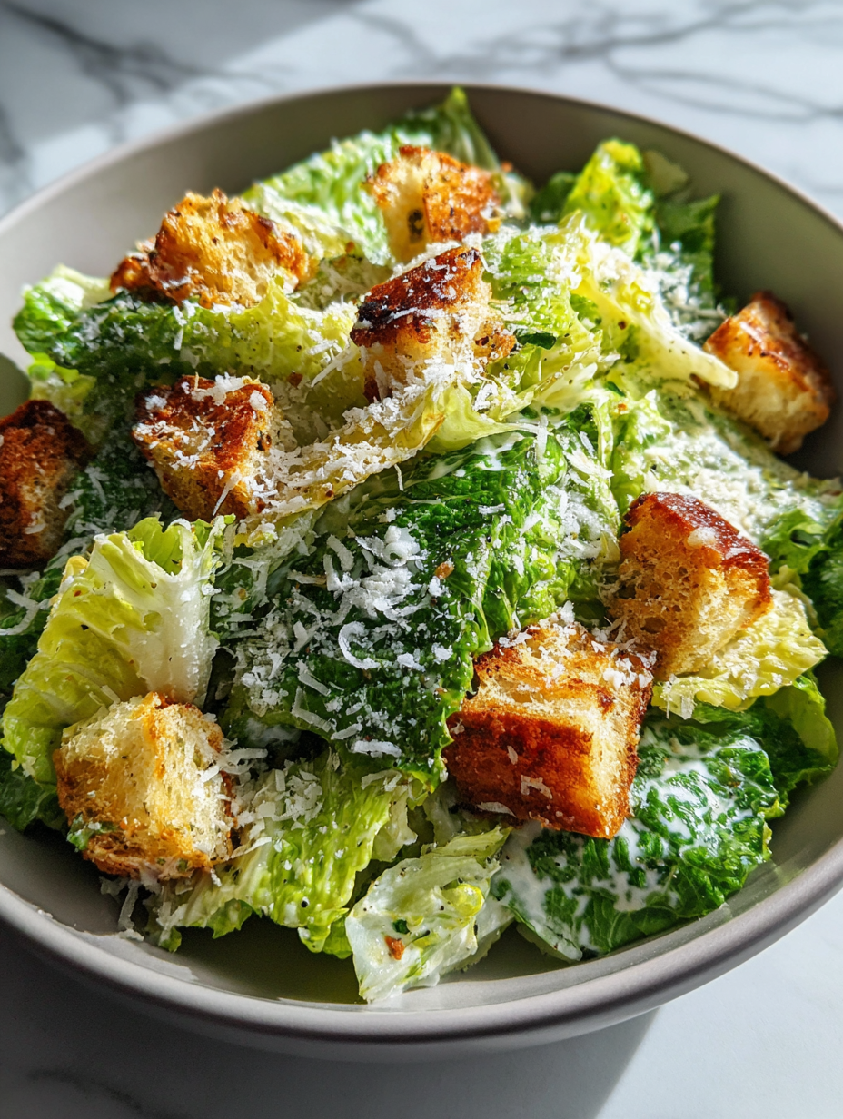 caesar salade recept: eenvoudig en heerlijk voor elke gelegenheid