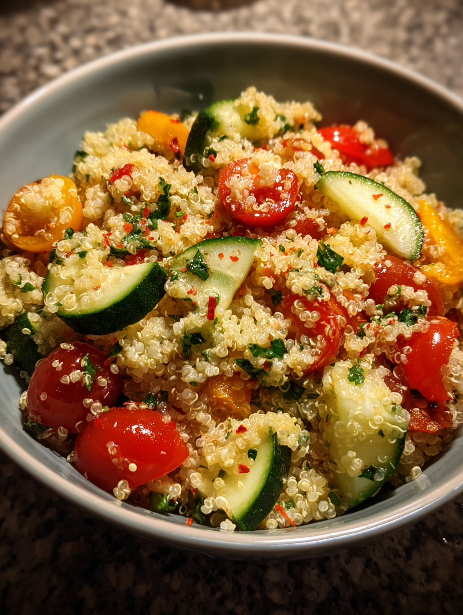 gezonde avondmaaltijd: eenvoudige en heerlijke quinoa salade