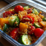 lunch box ideas: Gezonde lunchbox met quinoa en groenten recept