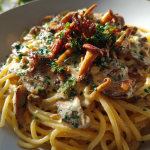 mushroom pasta recept: heerlijke romige paddenstoelen saus