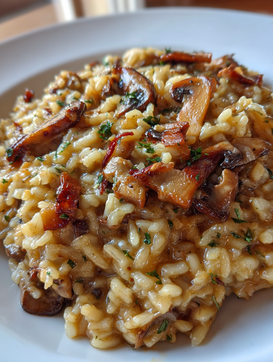 paddenstoelen risotto: heerlijke romige smaak met verse kruiden