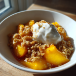 perzik crumble recept: een heerlijke en eenvoudige traktatie