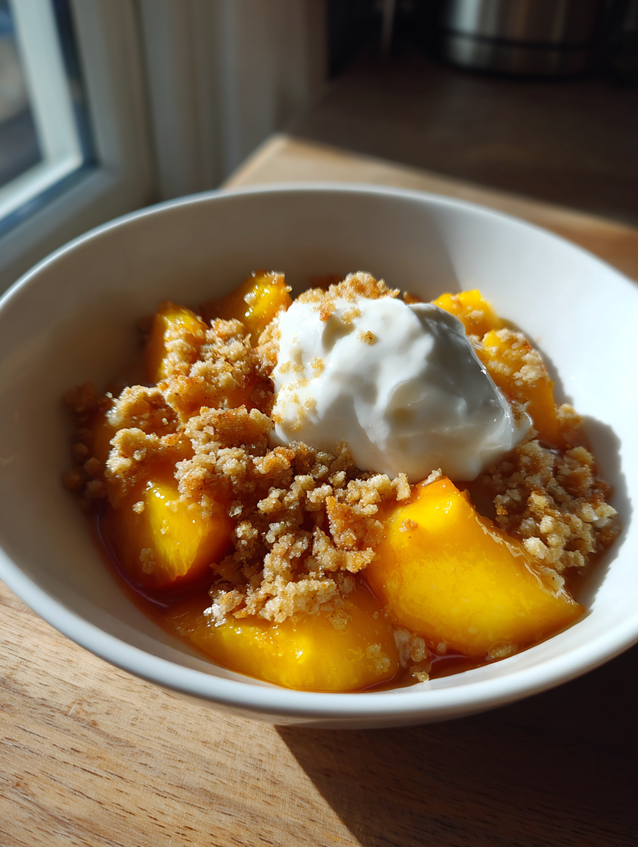 perzik crumble recept: een heerlijke en eenvoudige traktatie