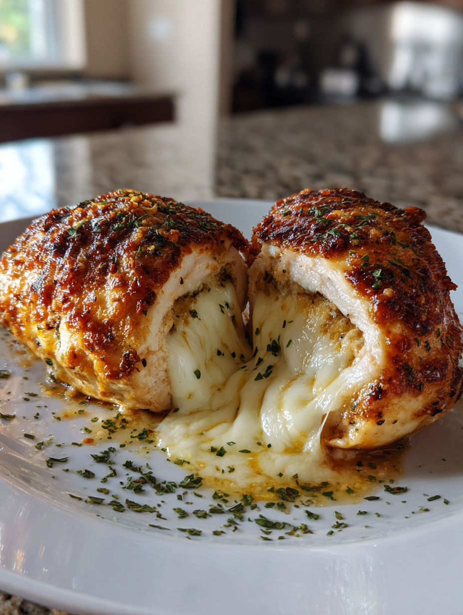 Airfryer Mozzarella-Stuffed Chicken: Gemakkelijke en heerlijke smaakexplosie