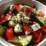 Griekse Salade met Feta en Komkommer: Een heerlijke zomerse schotel