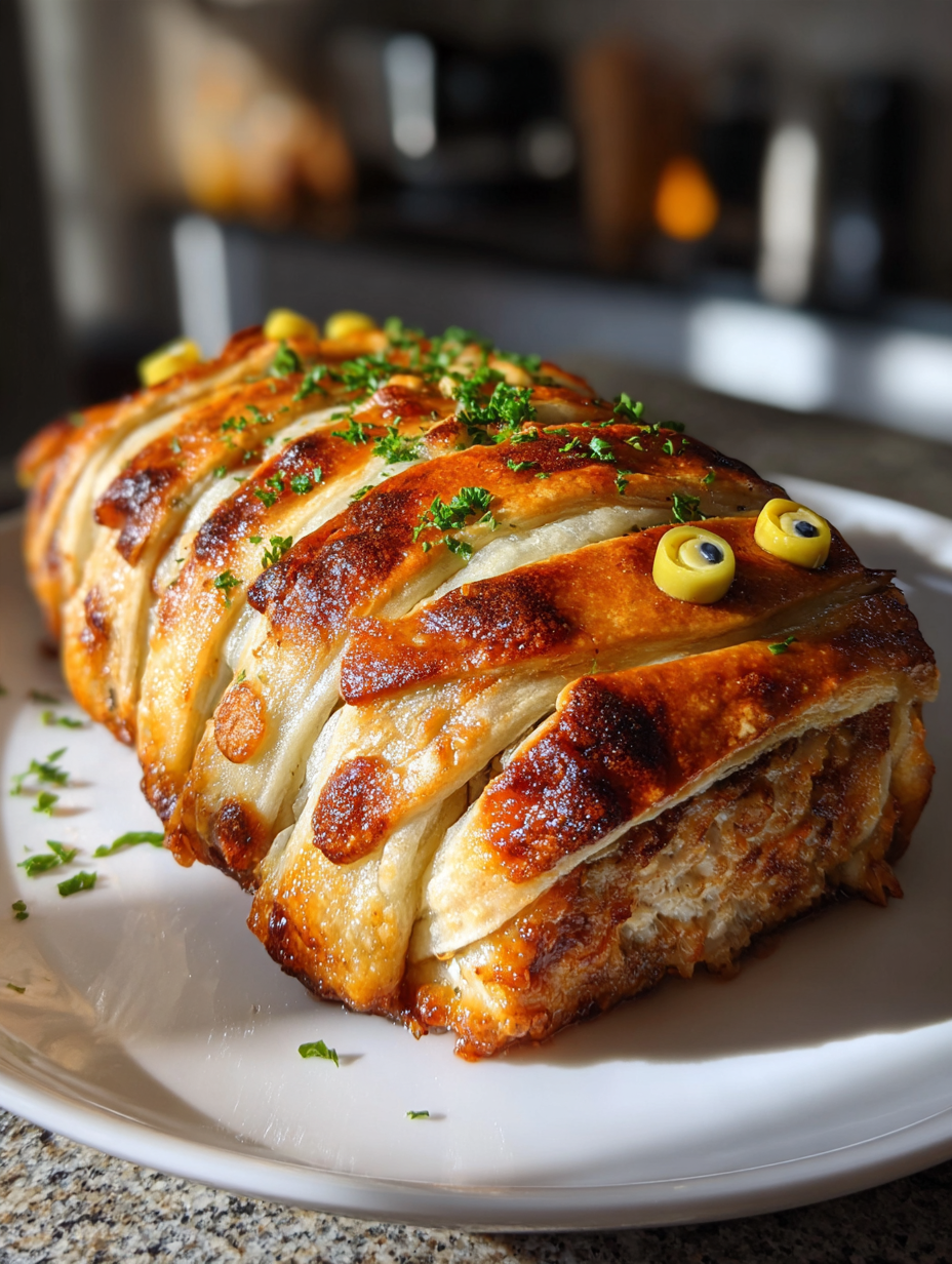 Halloween Mummie Gehaktbrood: Gemakkelijke en lekkere Halloween traktatie