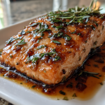 Honing-Knoflook Zalm: Malse zalm met een zoete knoflooksmaak