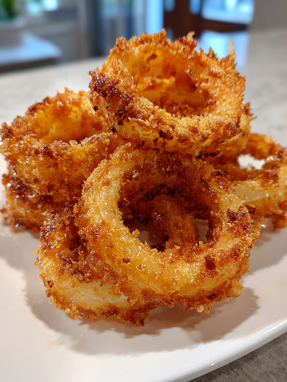 Krokante Airfryer Uienringen: Perfecte knapperigheid met elke hap