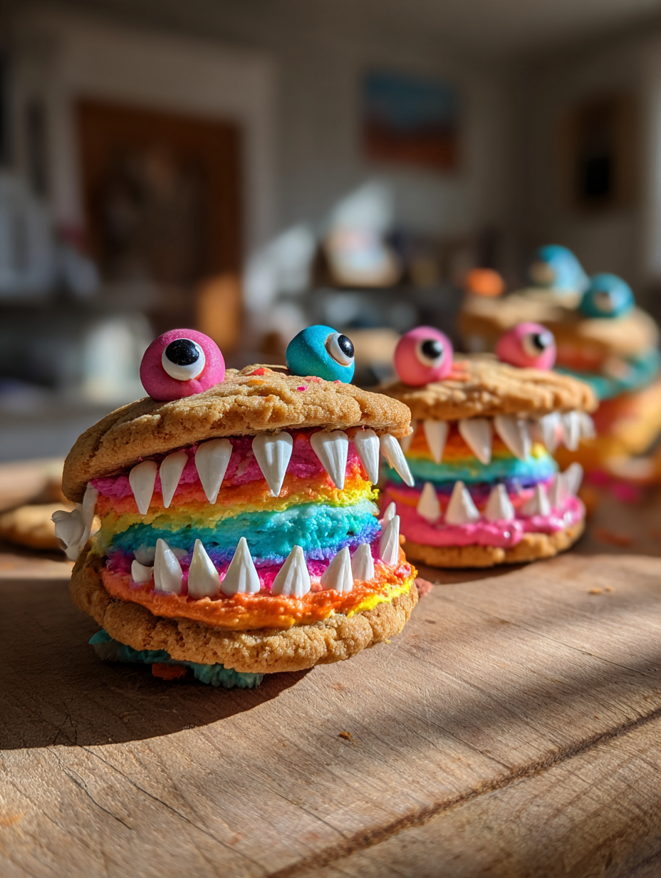 Monster Mond Koekjes Sandwich: een heerlijke traktatie voor elke gelegenheid
