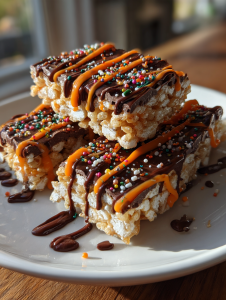 No-Bake Halloween Rijstwafel Repen: Gemakkelijke en leuke traktatie