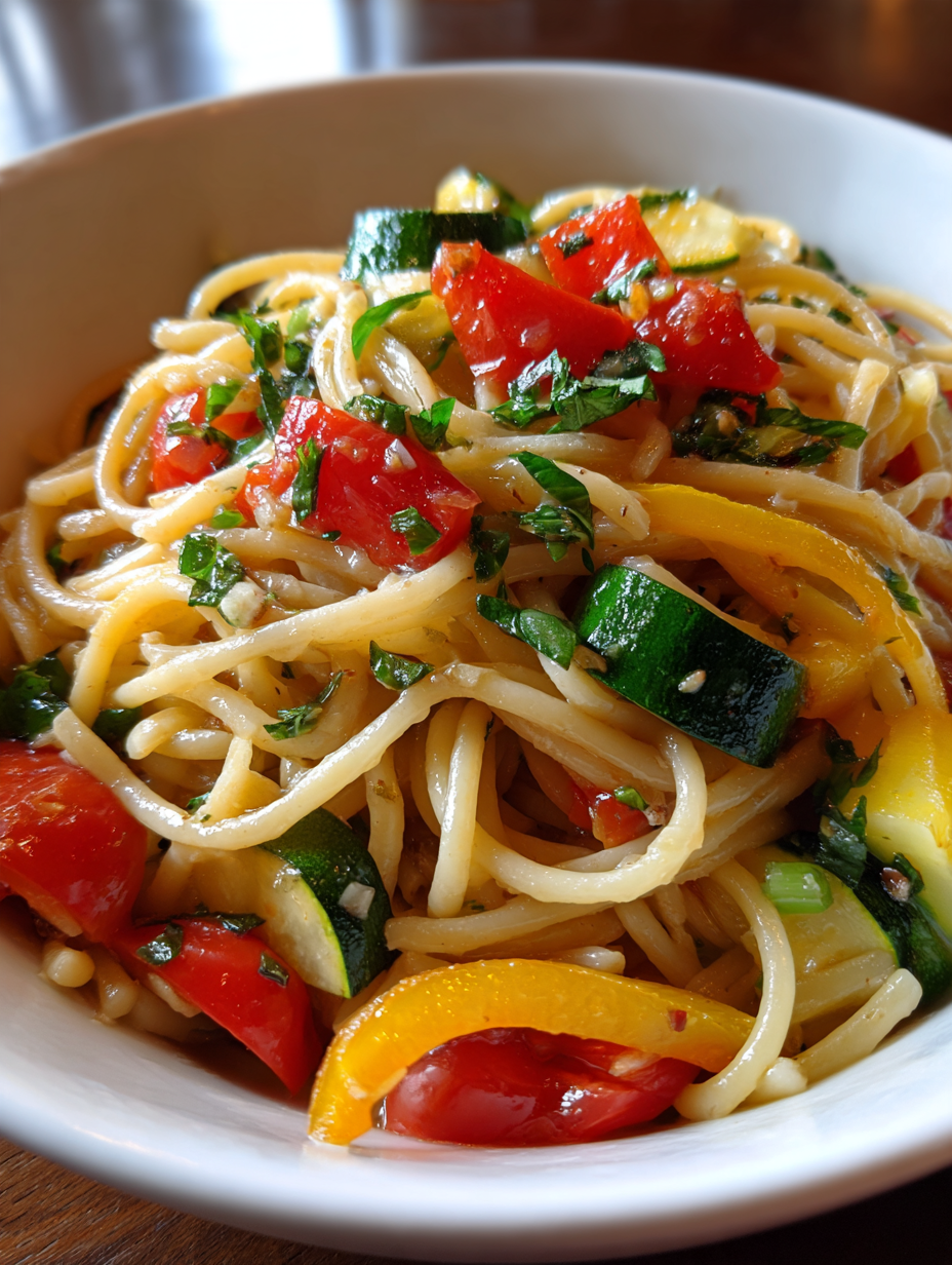 Pasta Primavera met Groenten: Eenvoudig en kleurrijk gerecht