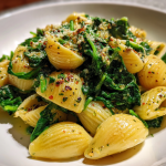 Romige Spinaziepasta: Een heerlijke, romige maaltijd met pesto